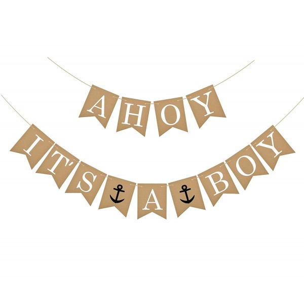 Famoby Anchor Banner shower Decorations