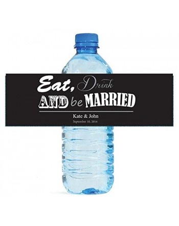 Contemporary Wedding Bottle Labels Bridal