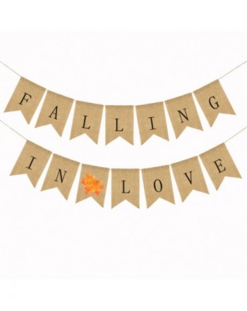 Burlap Falling Wedding Engagement Decoration