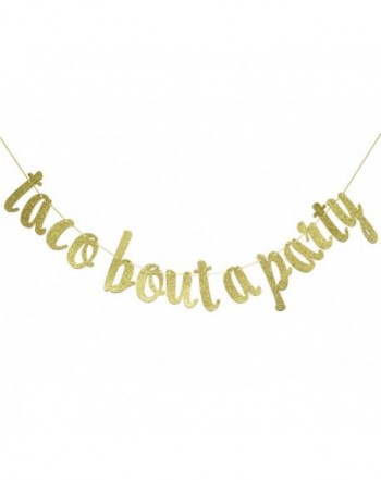 Glitter Cursive Banner Taco Fiesta Shower