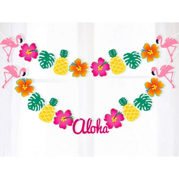 Moon Boat Hawaiian Garland Banners Moon Boat Hawaiian Garland Banners