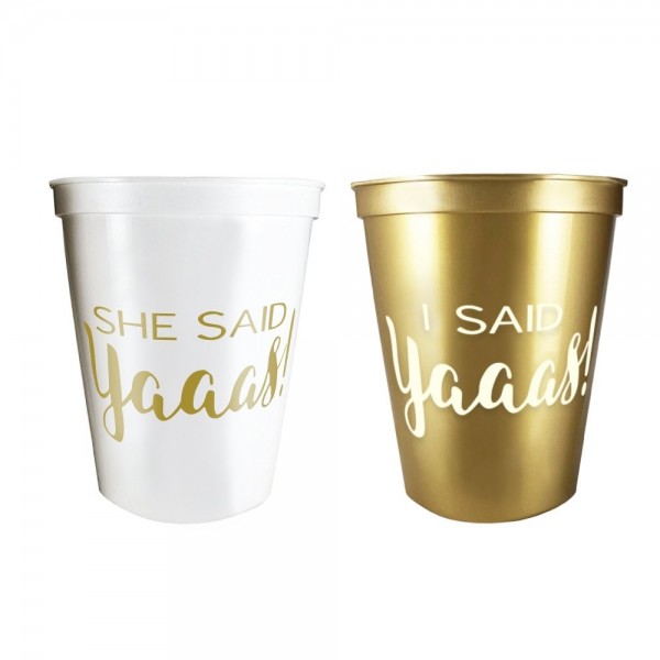 Bachelorette Party Cups Engagement Decoration