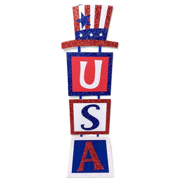 Patriotic Hanging Glitter Wall Decoration