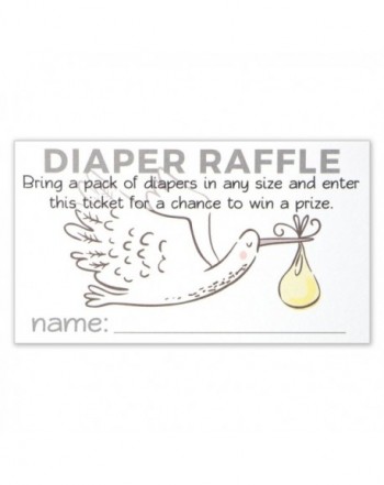 Diaper Raffle Tickets Insert Shower