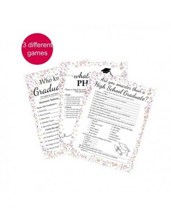 Graduation Party Game Bundle include