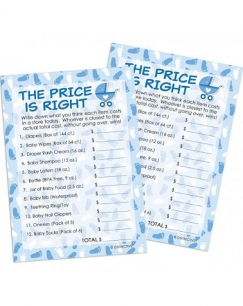 DISTINCTIVS Blue Baby Shower Game