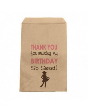 Cowgirl Birthday Candy Bags Girls