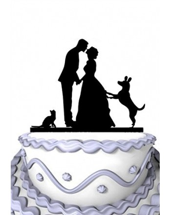 Meijiafei Wedding Cake Topper Silhouette
