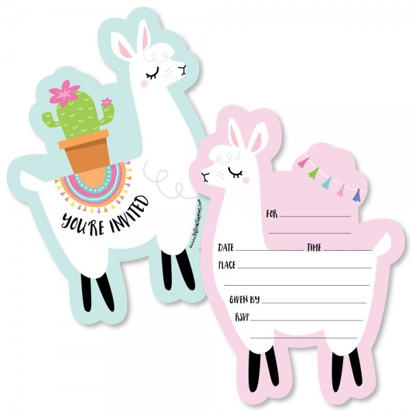 Whole Llama Fun Fill Invitations