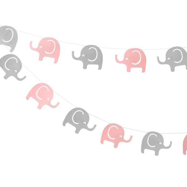 Elephant Garland Decorations Shower Banner