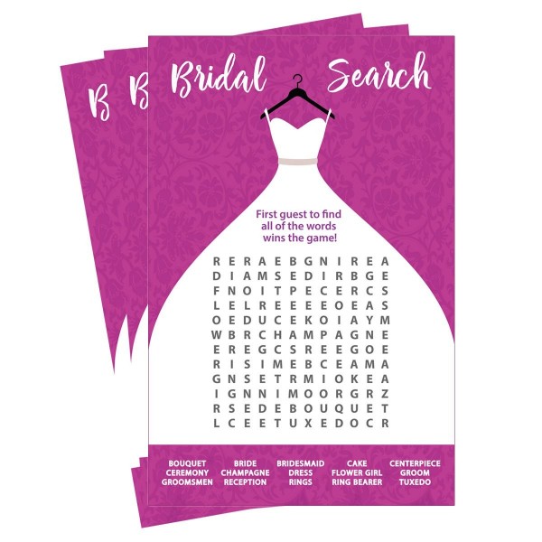 Wedding Word Search Game 50 Sheets Wedding Word Search Game 50 Sheets