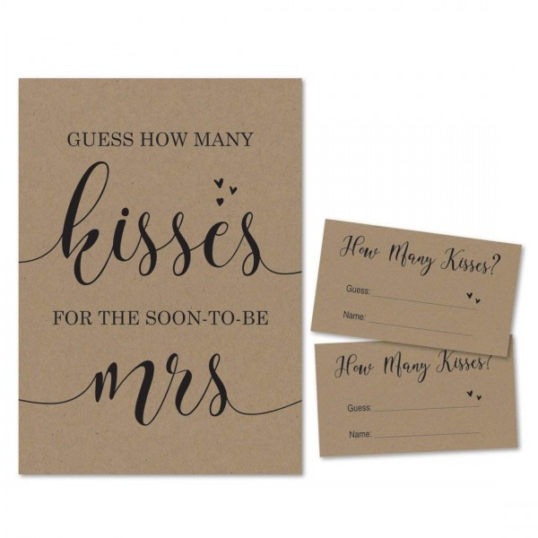 Kraft Guess Kisses Bridal Shower Kraft Guess Kisses Bridal Shower