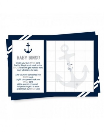 Nautical Shower Bingo Fill Paper