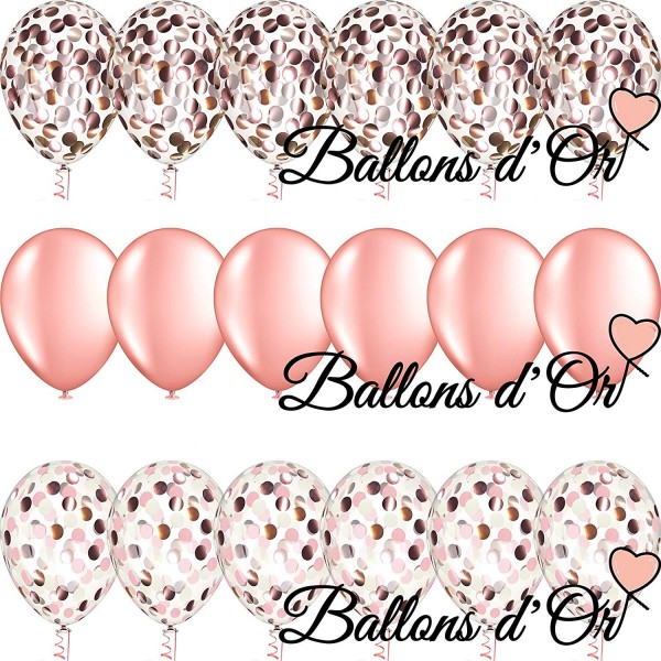 PREMIUM QUALITY Rose Confetti Balloons