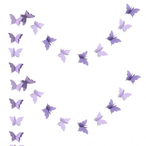 Zilue Butterfly Decorative Birthday LightPurple Zilue Butterfly Decorative Birthday LightPurple