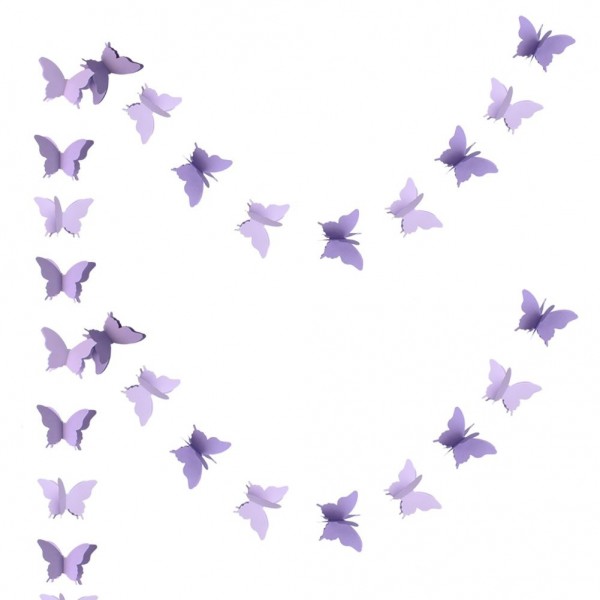 Zilue Butterfly Decorative Birthday LightPurple