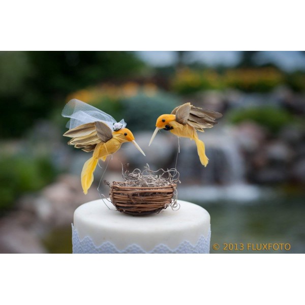 Hummingbird Cake Topper Humming Sunshine