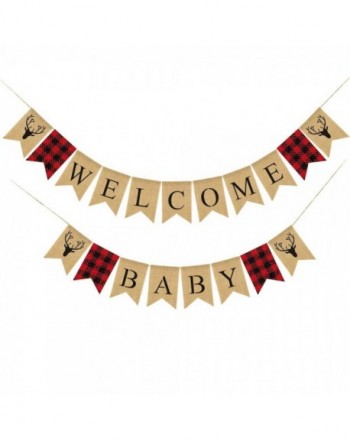 Lumberjack Welcome Banner Timber Decoration