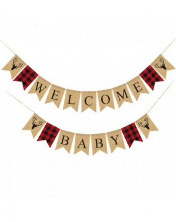 Lumberjack Welcome Banner Timber Decoration