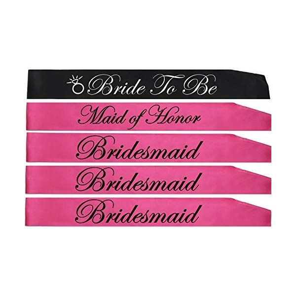 BACHELORETTE PARTY SASH SET PINK