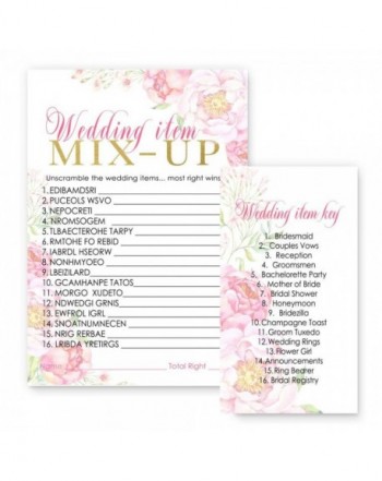 Floral Bridal Shower Word Scramble