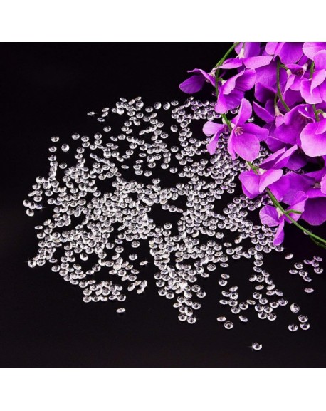 5000 Pack 6 mm Clear Acrylic Diamond Scatters Crystal Table Confetti ...
