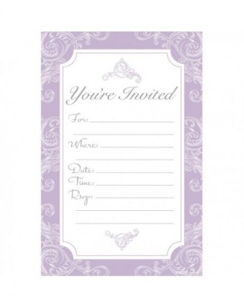 Elegant Lavender Purple Fill Invitations