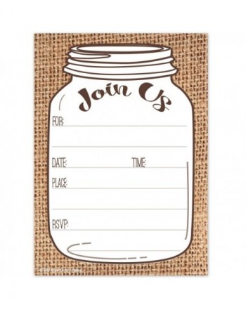 Mason Jar Invitations Envelopes Bachelorette