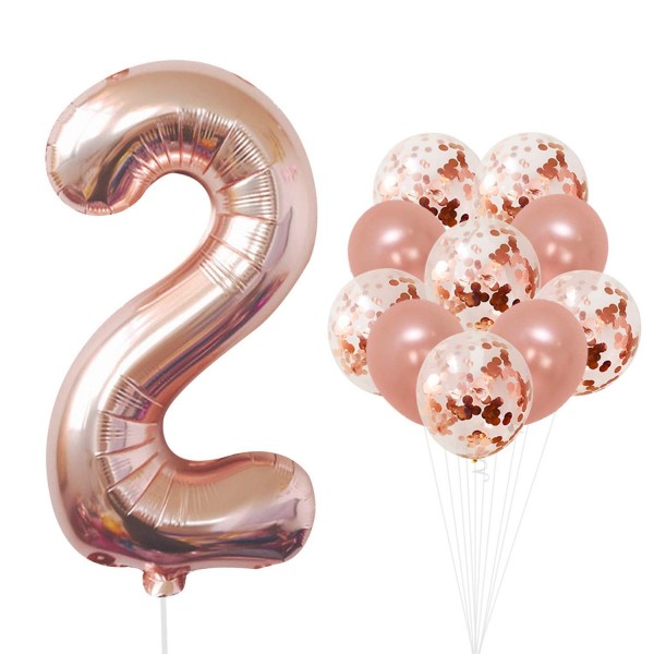 KatchOn Rose Gold Number Balloon