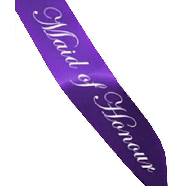 Maid Honor Sash Purple Bachelorette