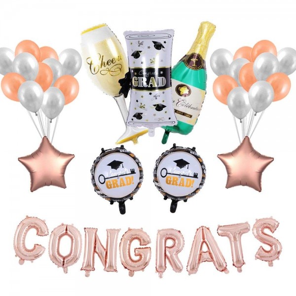 Graduation Champagne Certificate Decorations Supplies