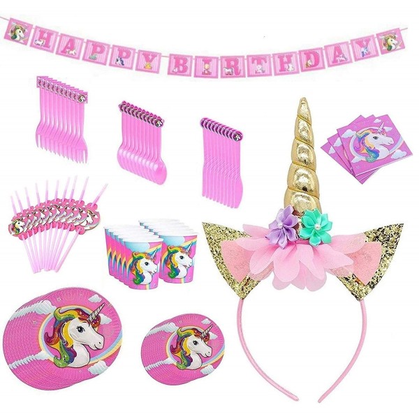 Unicorn Themed Party Supplies Set Unicorn Themed Party Supplies Set