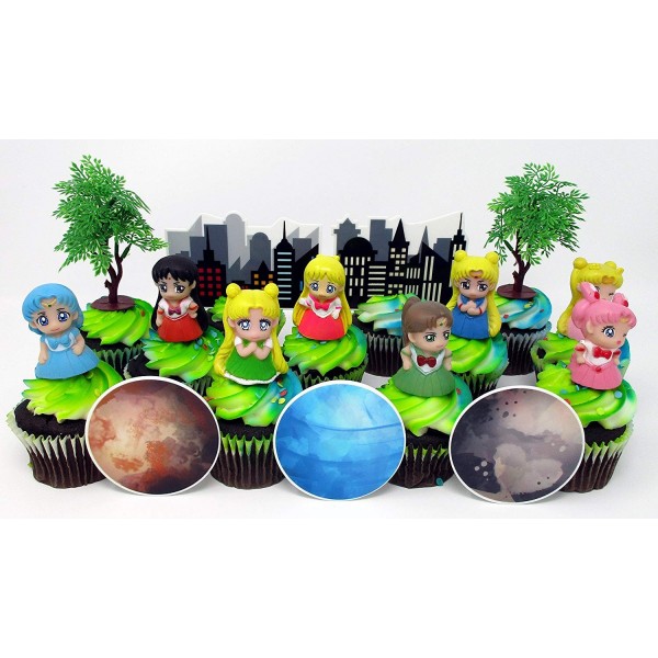 SAILOR Friends Birthday Party Cupcake