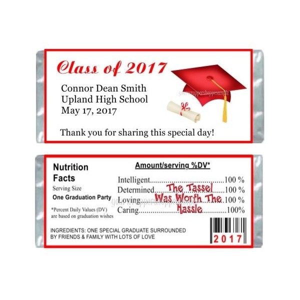 Personalized Graduation Large Wrappers Favors