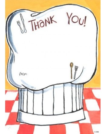 Chefs Thank Cards Fill Style