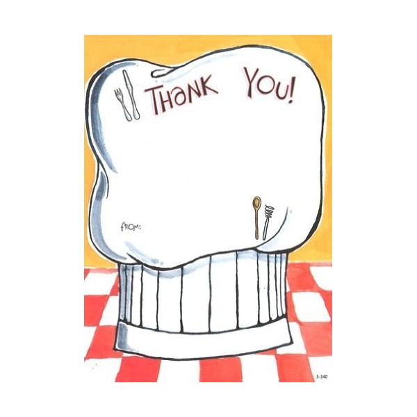 Chefs Thank Cards Fill Style