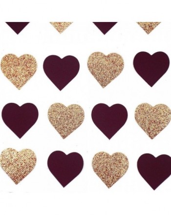NICROLANDEE Burgundy Confetti Valentines Bachelorette