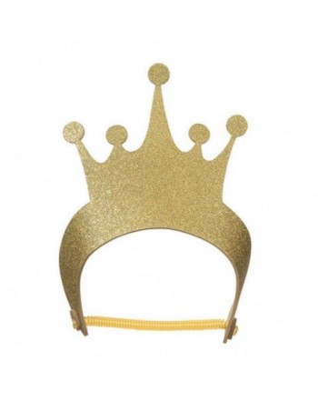 5 GOLD Princess Tiara Glitter Crowns Birthday Party Favors - Gold ...