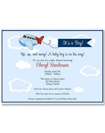 Invitations Personalized Customized Envelopes Airplanes