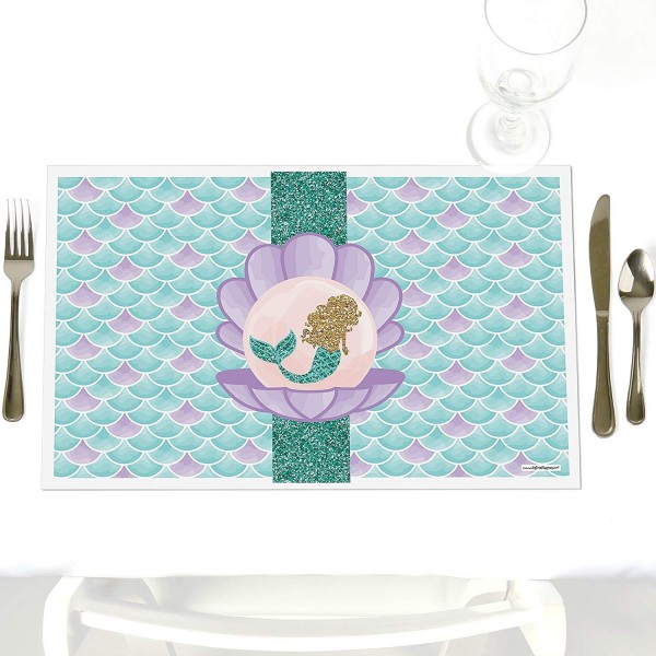 Lets Be Mermaids Decorations Placemats