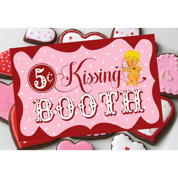Kissing Booth Poster Valentine Decoration