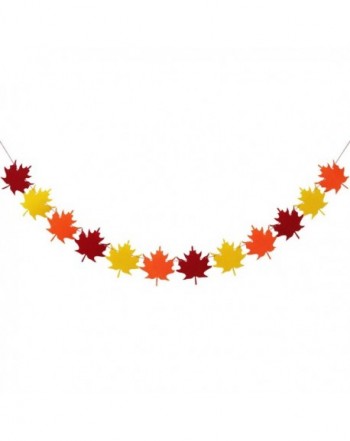 Felt Maple Leaves Garland Banner