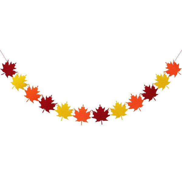 Felt Maple Leaves Garland Banner