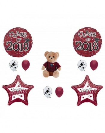 Burgundy Graduation Party Balloons Decoration