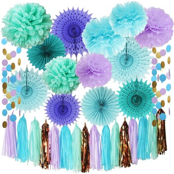 Mermaid Party Supplies Decorations Birthday