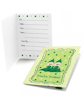 Twins Two Peas Pod Invitations x