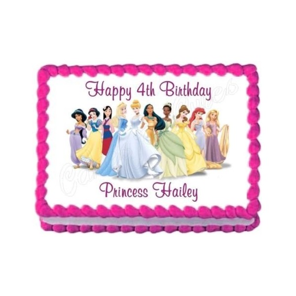 DISNEY PRINCESS decoration edible birthday