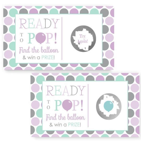 Purple Scratch Cards Girls Shower Purple Scratch Cards Girls Shower