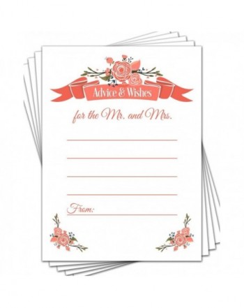 50 Wedding Advice Cards Bride