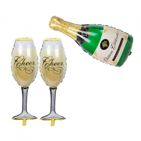 Aerfas Aluminum Champagne Celebration decoration